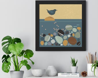 American Dipper (Framed Art Print)