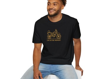 Live in the Moment: Slow Down For Adventure Motorcycle T-Shirt | Adventure Rider Tee