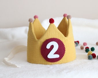 Numbers for birthday crown, birthday crown, fabric crown, numbers for birthday crown, felt numbers.