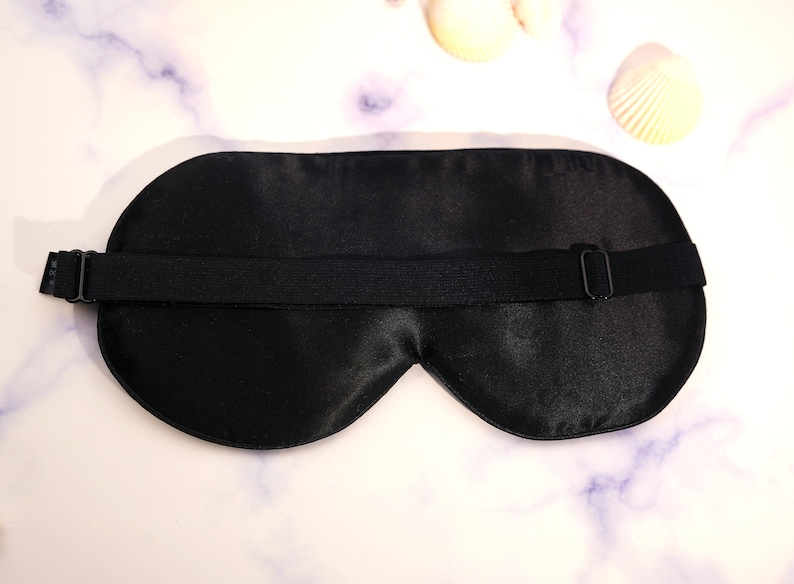 100 % soie de mûrier Masque pour les yeux de sommeil réglable fait à la main Soie biologique pure 16MM Sommeil de beauté Zéro Pression Respiration douce pour la peau image 10