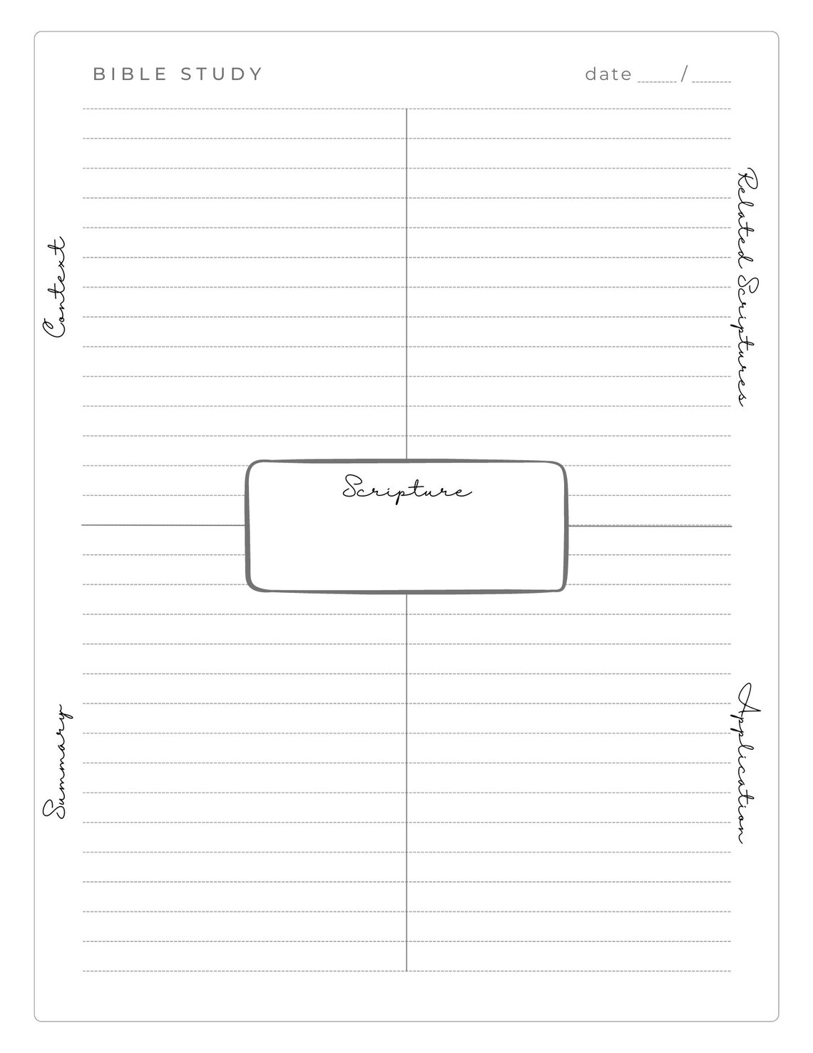 Bible Study Journal Template Etsy Bible Study Journal Template Etsy