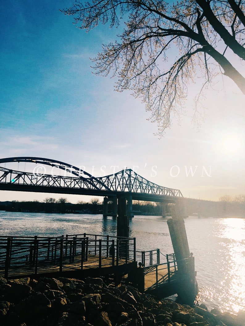 Bridge Photography Pier La Crosse Wisconsin Mississippi Etsy