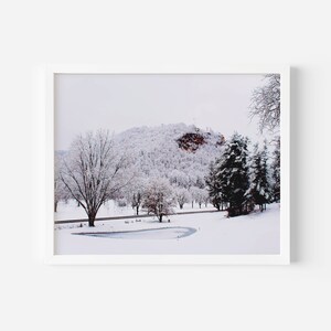 Winter Scene, Snow, Winter Photography, Snowy Golf Course, Wall Art