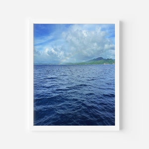 Rainbow Photography, Caribbean Sea, St. Lucia, Water Photography, Rainbow, Nature Photography, Wall Art, Home Decor