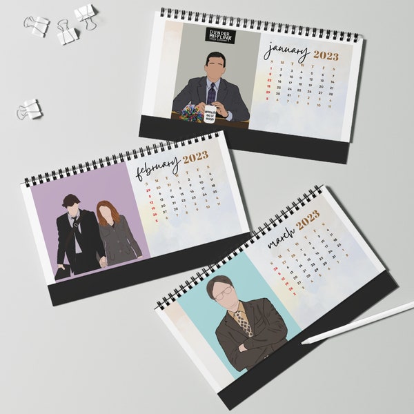 The Office Tv Show Desk Calendar Etsy