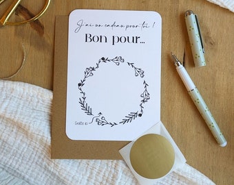 Raspadinha “Bom para” – Cartão personalizável