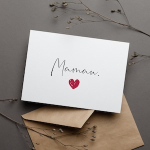Carte Maman / Carte Fête des Mères  / Cadeau Fête des mamans / Cadeau Fête des mères / Maman / Mères / Carte Postale