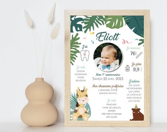 Póster de cumpleaños personalizado
