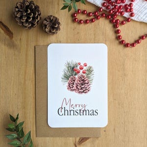 Cartolina di Natale // Biglietto d'auguri "Buon Natale" - Naturale e festoso