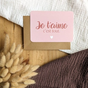 "I love you that's all" card // Gift card // Love words card // Valentine's Day // Gifts // Card to say I love you