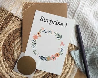 Raspadinha personalizável // Cartão-presente // Bom para // Cartão surpresa // Adesivos para raspar