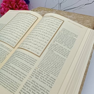 English Arabic Quran, Quran gift set, Quran with velvet box and tasbih set, Muslim gift set, Lux English Arabic Quran, Personalized Quran