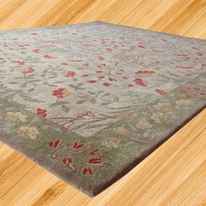 PB Adeline Traditional Oriental Style Handmade Tufted 100% Woolen Area Rugs & Carpet Bedroom ,Living Room ,Dinning room, Luxury Home 9x12