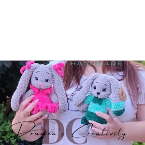 Crochet Bunnies Knitted Bunny Pair of Bunnies Lady Bunny Gentelman Bunny Sweet crochet Beatiful crochet