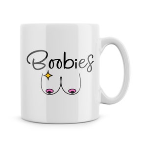 Funny Mugs Boobies Mug Novelty Gifts Boyfriend Girlfriend Husband Wife Breasts Boobie Mug Breast Cup Novelty Gift Birthday Friends Colleague
