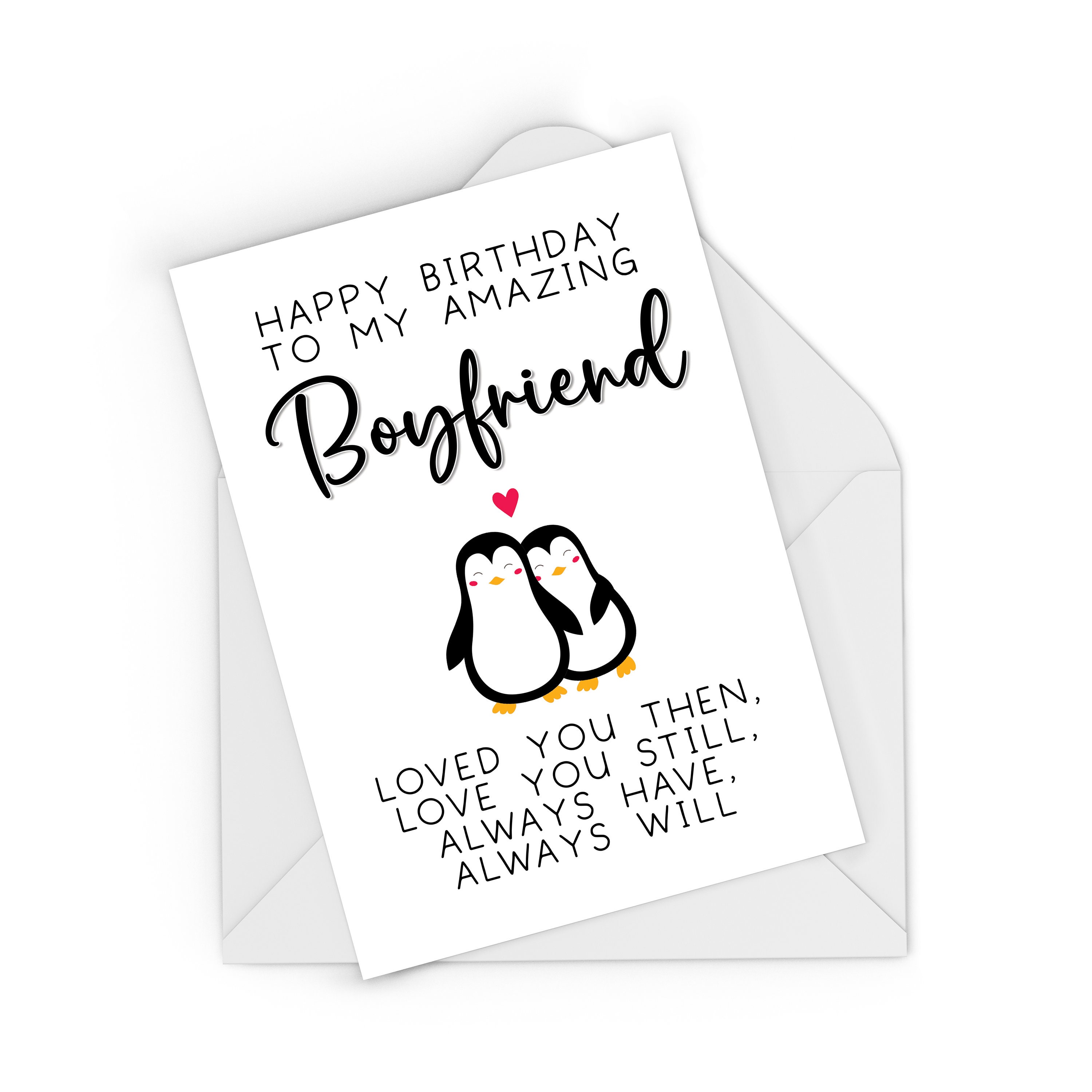 Boyfriend Birthday Card Birthday Card for Boyfriend With Etsy