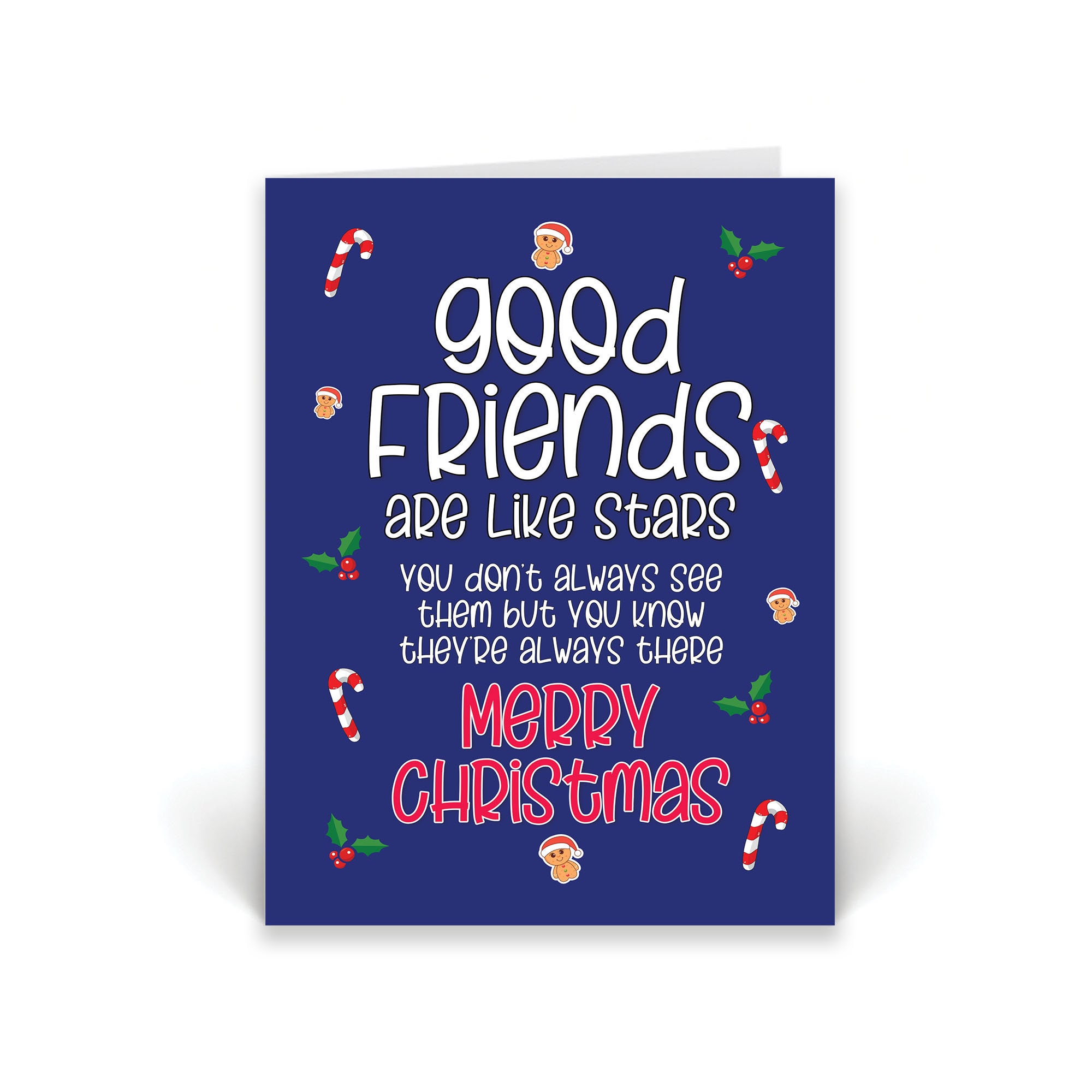 Christmas card for good friend Clearance