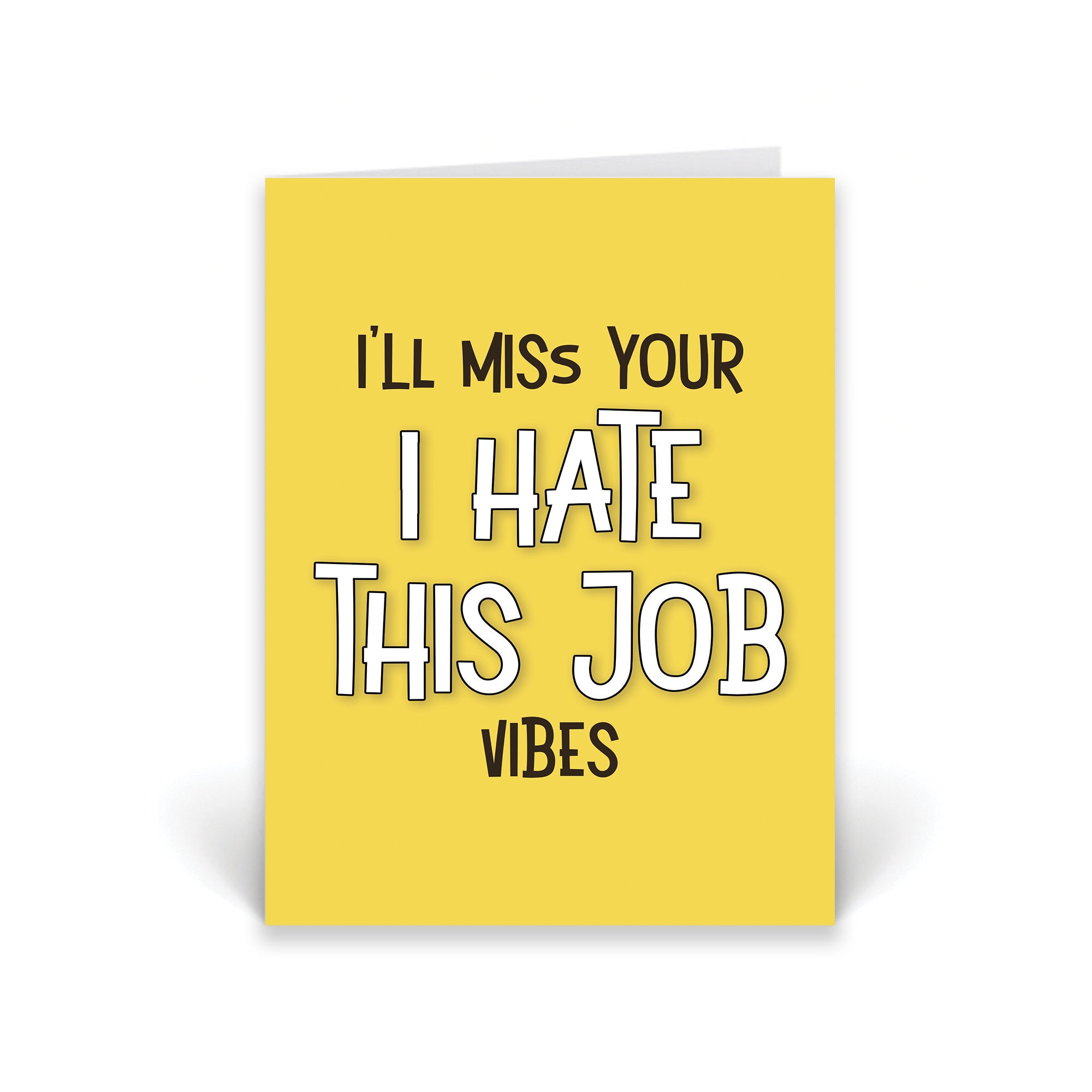Hate Job Card - Etsy UK