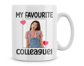 Funny Mugs Personalised Photo Funny Favourite Colleague Mug Funny Cup For Work Colleague Work Bestie Birthday Gift Secret Santa Joke Present