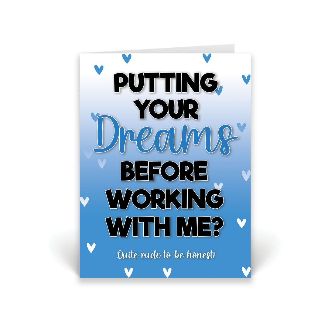 Large Funny Leavng Card Funny New Job Card Coworker - Etsy