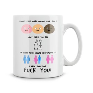 Funny 'I Hate Everyone' Mug, Novelty Gift