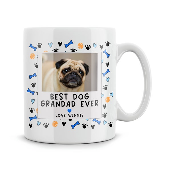 Personalised Photo Custom Mug Gifts From The Dog Best Dog Grandad Ever Dog Grandad Present Dog Grandad Father's Day Birthday Gift Christmas