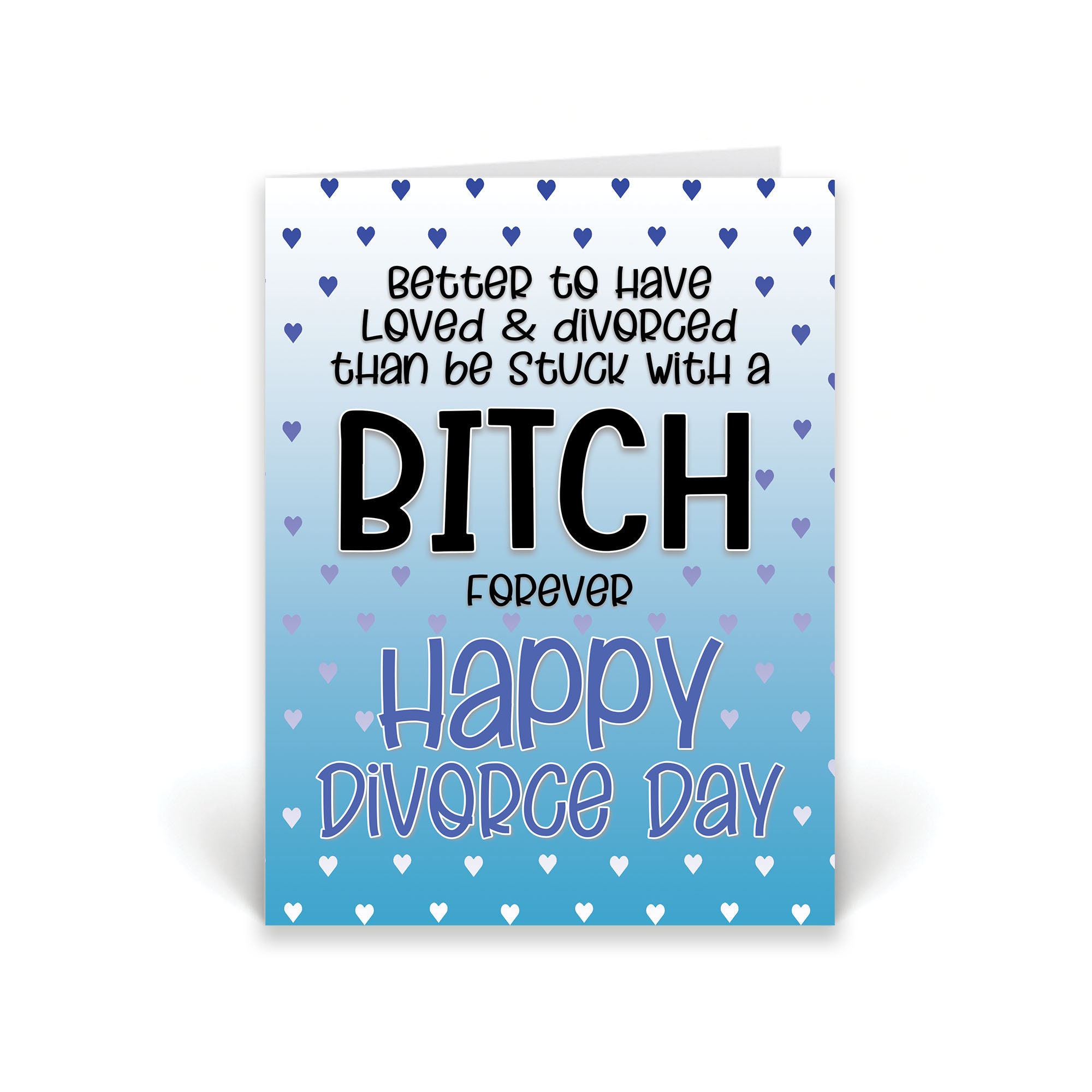 Funny Divorce Card Happy Divorce Day Loved & Divorced -  Portugal