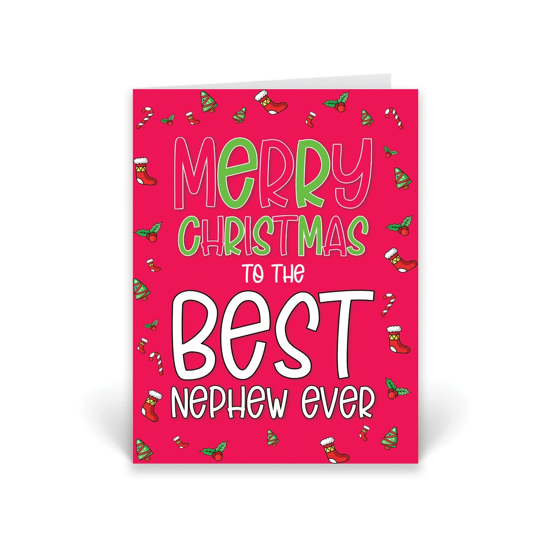Nephew Christmas Cards - Merry Christmas to the Best Nephew Ever