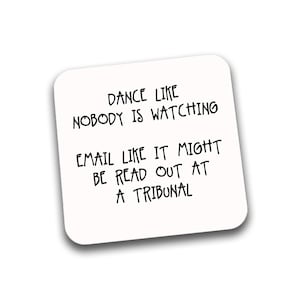 Funny Office Email Coasters Novelty Hilarious Humour Gift Colleague Secret Santa Work Office Joke Banter Friends Birthday Christmas Present