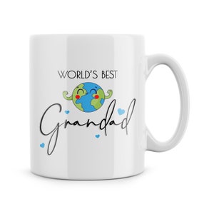 Grandad Mug World&#39;s Best Grandad Cute Gift For Grandad Birthday Christmas Present Father&#39;s Day Gift For Grandad From Grandkids Family Coffee