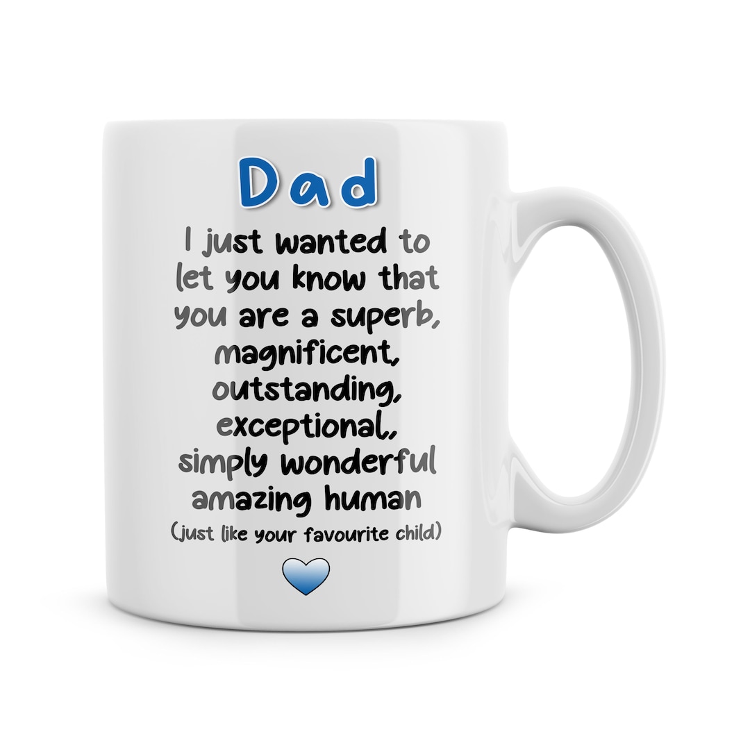 Funny Mugs Novelty Gifts for Dad Father's Day Birthday Christmas Present From Your Favourite