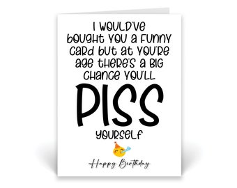 Tarjeta De Cumpleaños Divertida Para Hijo, Con Humor Grosero Y Broma, De Mamá O Papá, Adultos, A5 Con Sobre