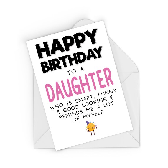 Emotional Rescue Daughter Birthday Card, Funny Birthday Card