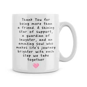 Funny Mugs Best Friend Friendship Gifts More Than A Friend Laughter Amazing Support Mugs Work Bestie New Job Present Birthday Secret Santa