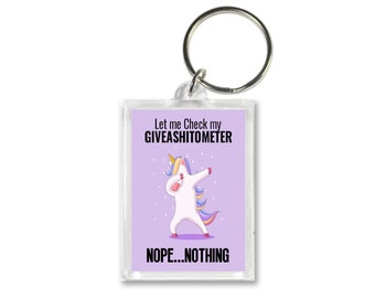 Funny Unicorn Keyring – Rude Humor Gift, Novelty Keychain