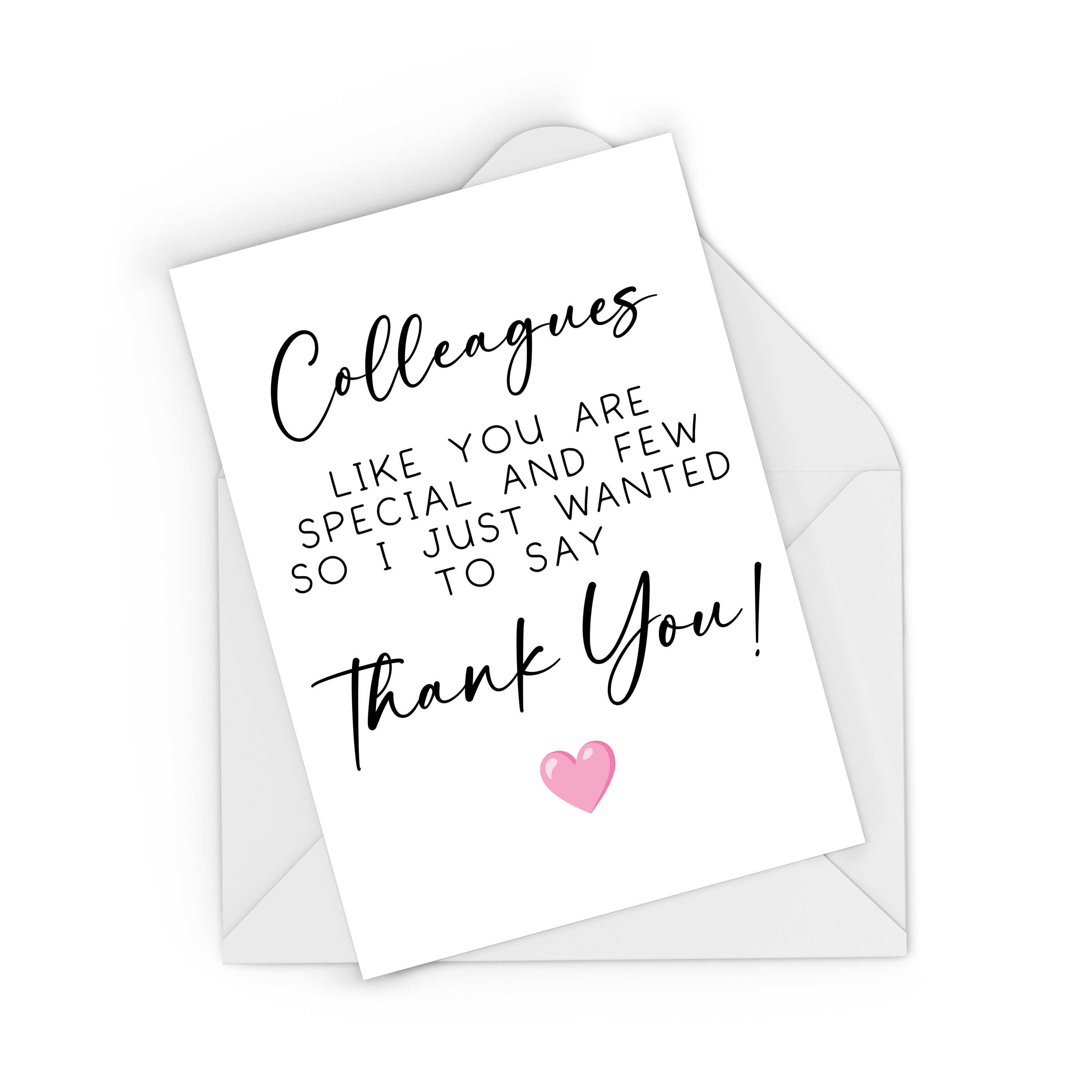 Thank You Colleague Card Colleagues Like You Are Special and Few Best ...