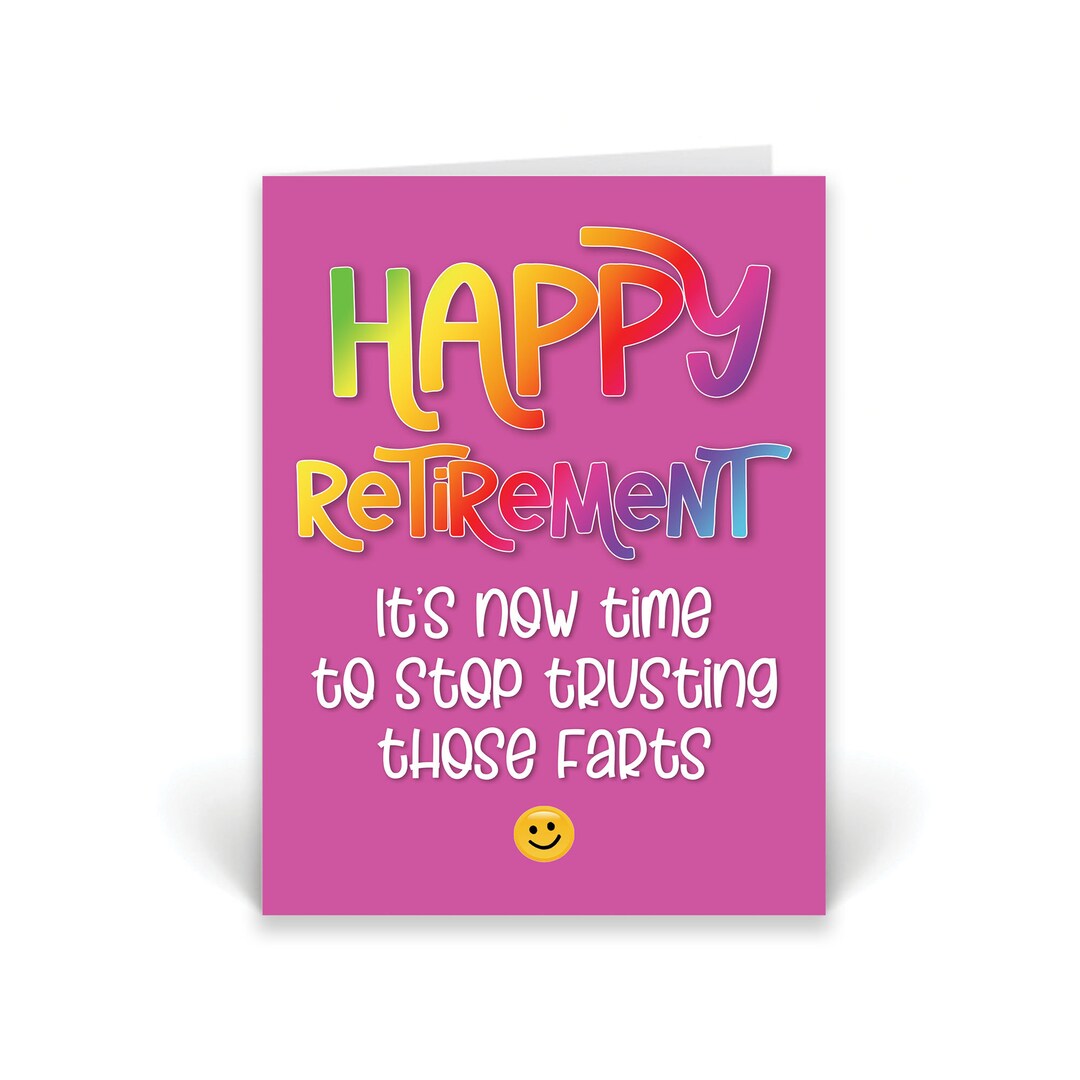 Funny Retirement Cards Leaving Card for Colleague Time to Stop Trusting