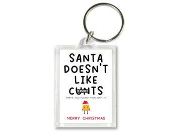 Funny Offensive Christmas Keyring - Rude Joke Gift