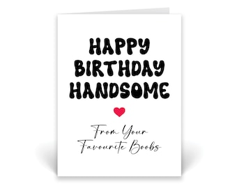 Funny Birthday Card for Him – Naughty Gift, Rude Joke Card