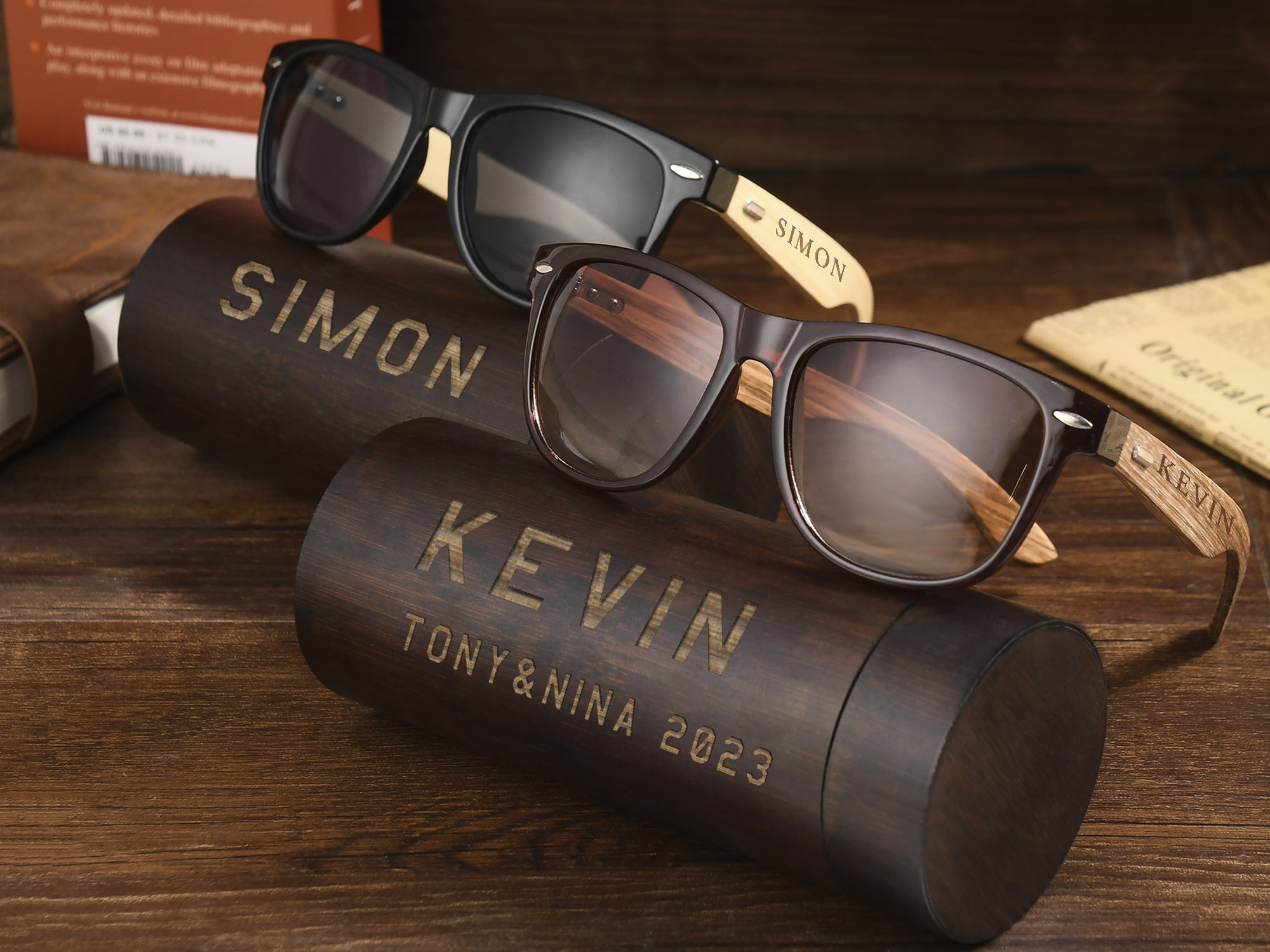 Wood Sunglasses for Groomsmenpersonalized Groomsmen Gifts Etsy