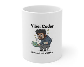 Coder Funny Guy Mug | Ceramic Coffee Cup 11oz 15oz