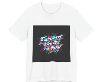 Energize Your Day Tee | Kinetic typography, trippy font shirt