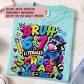 Bruh 6 7 Is Literally the School Year 2026-2027 PNG, Funny Back to School Raccoon Sublimation, Teacher Student Shirt, DTF Printable product logo