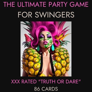 JOGO DE CARTAS SWINGERS "Verdade ou Desafio" com tarefas extremas e posições sexuais, jogo de festa adulto estilo swinger, troca de parceiros, troca de esposas, sexo.