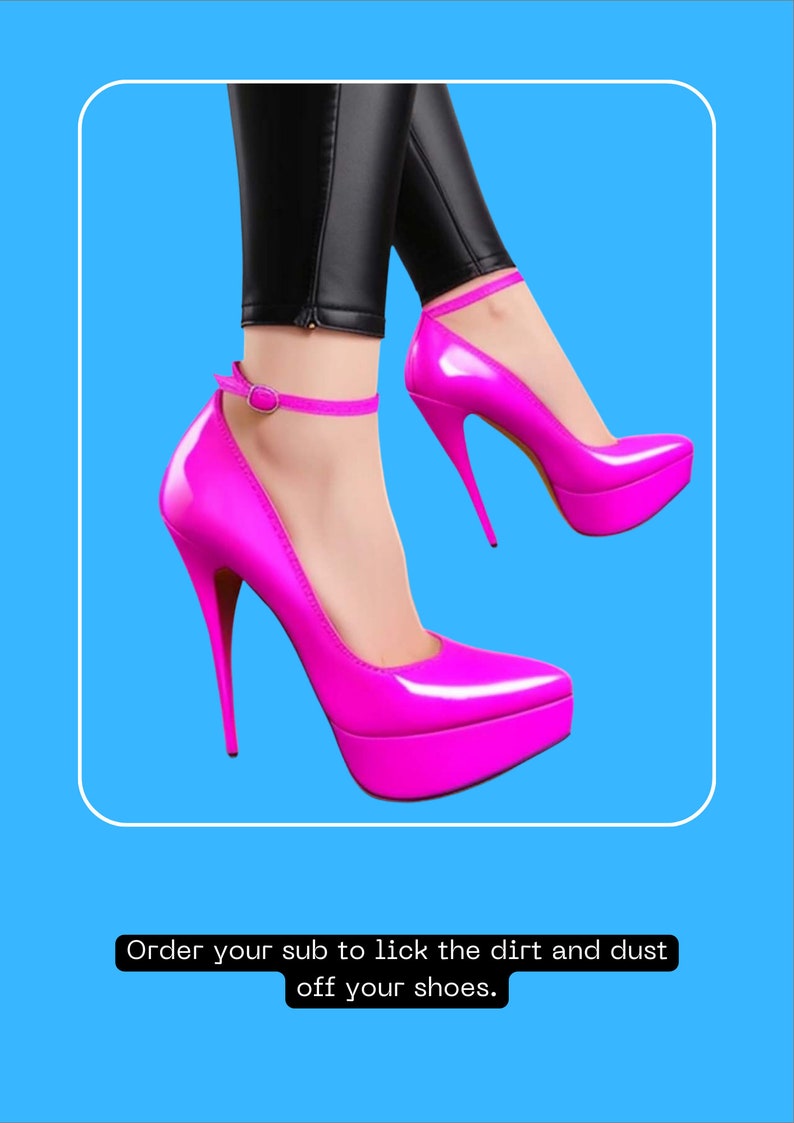 Femdom Card Game With Humiliating Tasks for Slaves Onlyfans Etsy Finland