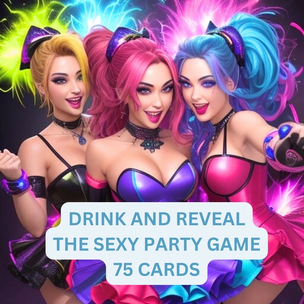 Drinking Party Game, Sexy Parties Dirty Drink If Night, Hen Party, Date Night Couples Truth or Dare, Valentines Day Gift, Say It or Shot It.