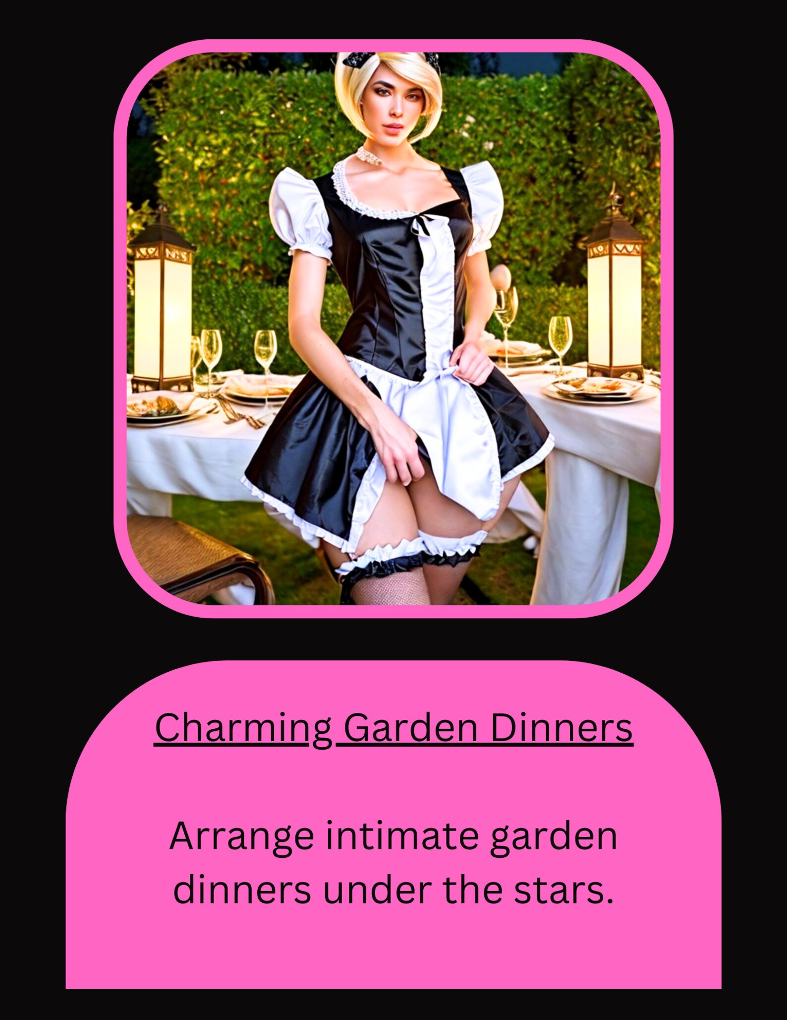 SISSY MAID 100 Tasks/digital Cards, Serve & Submit unleash Your Sissy