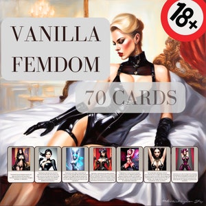 GENTLE FEMDOM TRAINING Card Deck, Weibliche Dominanz Kunst, Dominatrix Guide Vanille Script, Femdom Aufgaben Kunstwerk Bildunterschriften, Sklavin Demütigung.