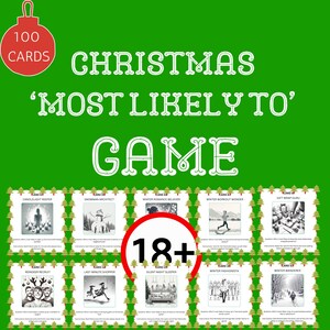 Wer ist am wahrscheinlichsten? Festliches Social Deck mit 100 Verspielten Karten | PDF für Merry Laughter Nights.
