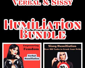 Femdom Humiliation Bundle: Verbal & Sissy Roleplay - 400+ Tasks
